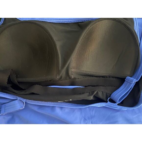 NWT Coldwater Creek SWIM Royal Blue Tank Tankini Top Size 16 Layered Ruffles - Picture 3 of 6